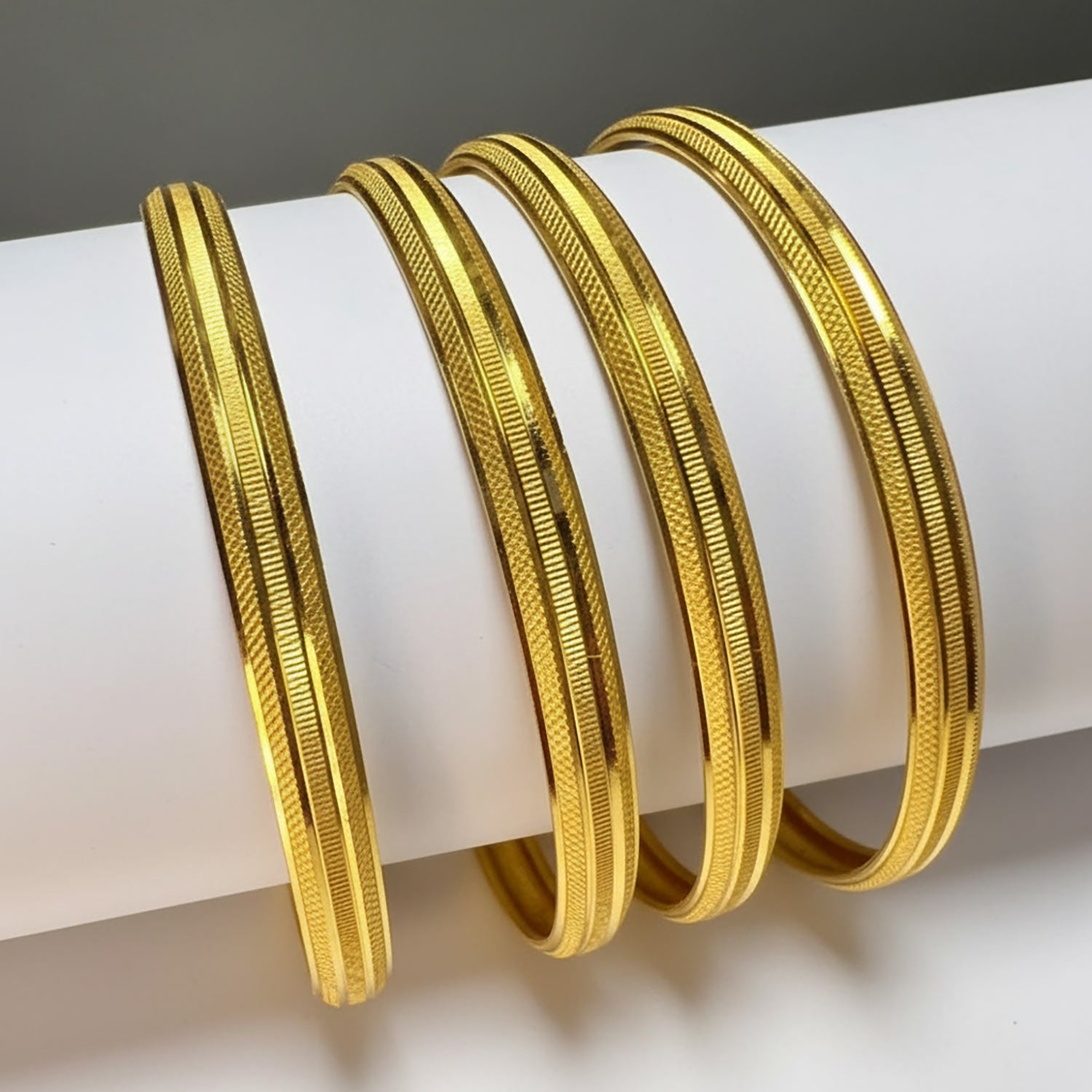 Aurora Line Gold Plated Bangles for Women | Diamonxa
