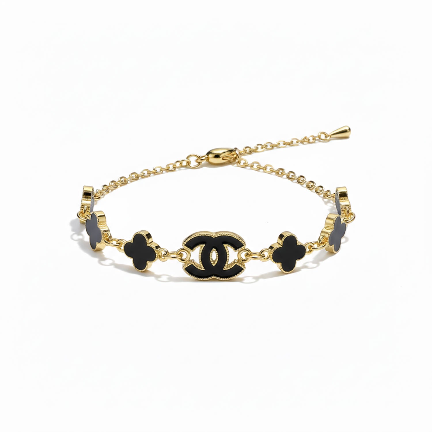 Premium Clover Gold Plated Bracelet for Women | Diamonxa