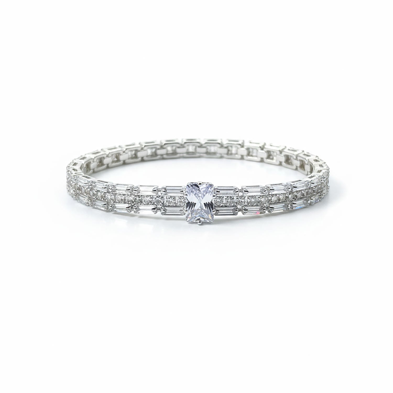 Luxury Radiant Crystal Tennis Bracelet for Women | Diamonxa