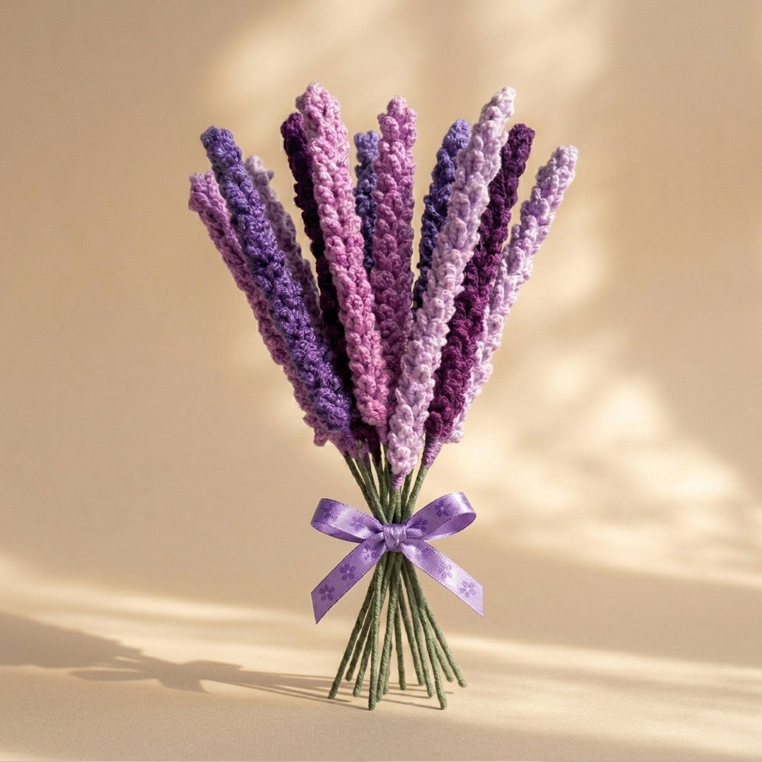 Diamonxa Crochet Lavender Bouquet – Handmade Gift